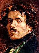 Eugene Delacroix Selbstportrat, Detail oil painting on canvas